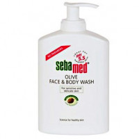 Жидкость для очистки лица и тела OLIVE FACE & BODY WASH 300 мл SebaMed